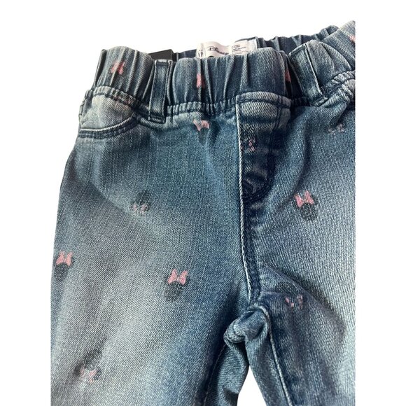 Baby GAP Disney High Stretch Jegging Size 2T Denim Minnie Mouse with Bow New wit - Picture 5 of 7